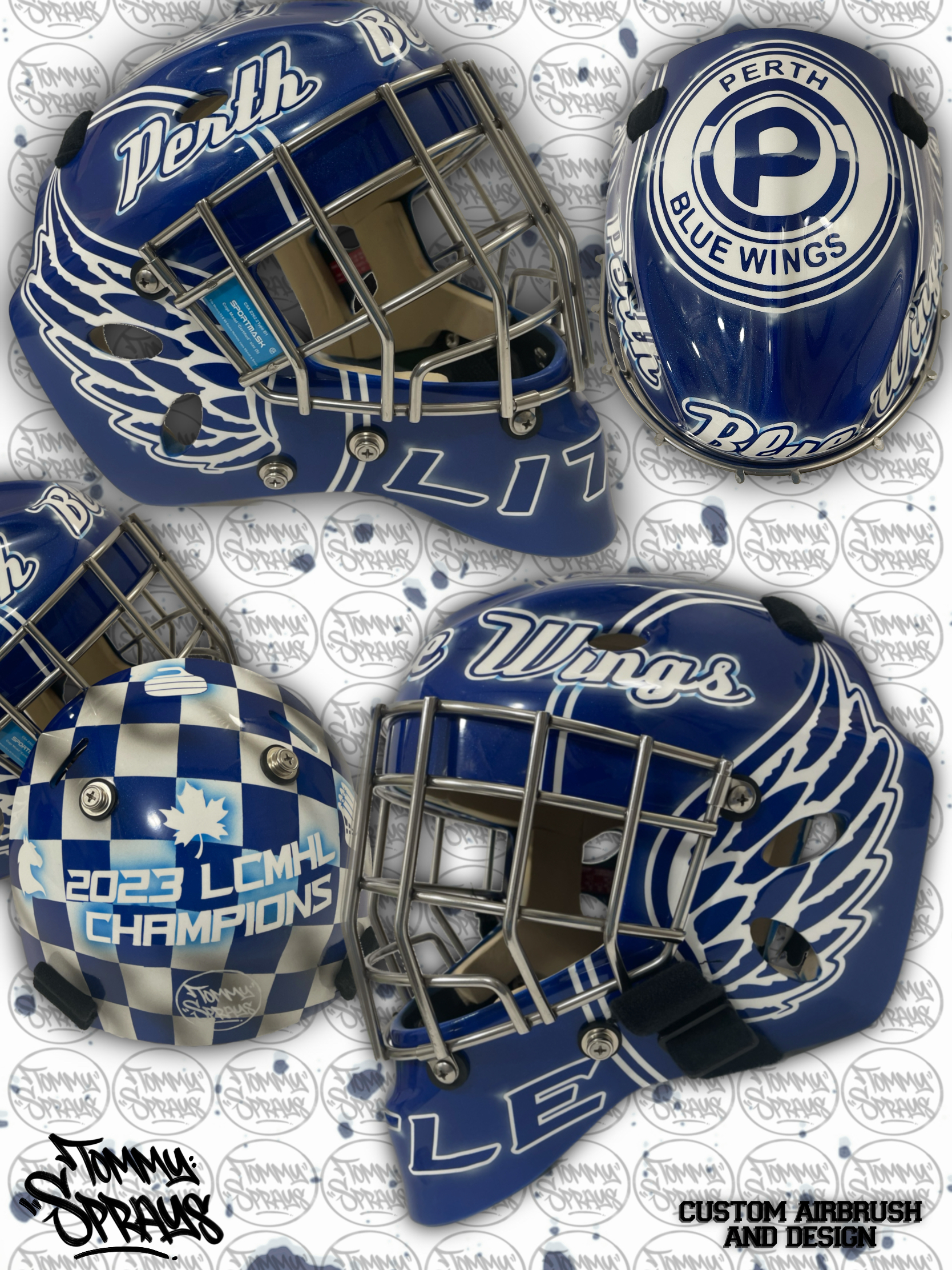 Custom Construction Helmet Art